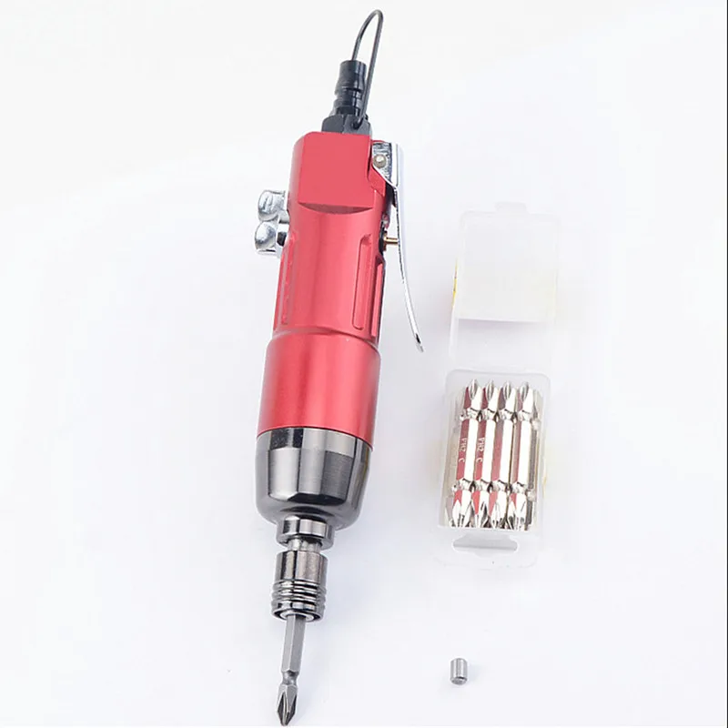 Industry Strength Type Air Screwdriver Pneumatic Bit Tool High Torque Low Weight Small Size Reverse Switch Solid Design