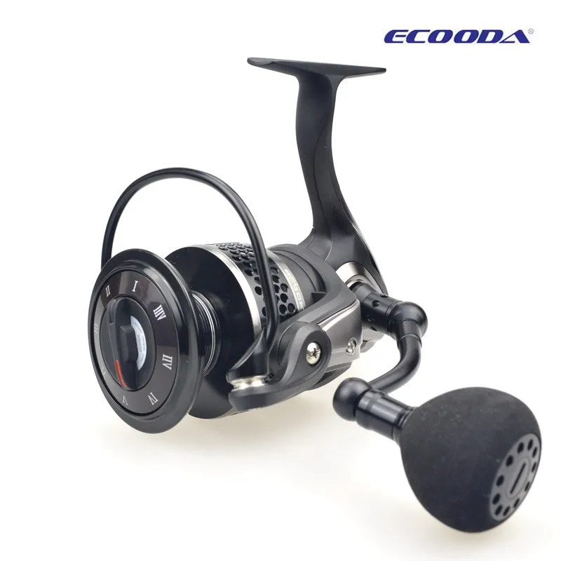 

ECOODA Black Hawk II 1500-5000 Metal Spool Spinning Fishing Reels Saltwater/Freshwater Boat Rock Bass Lure Jigging Fishing