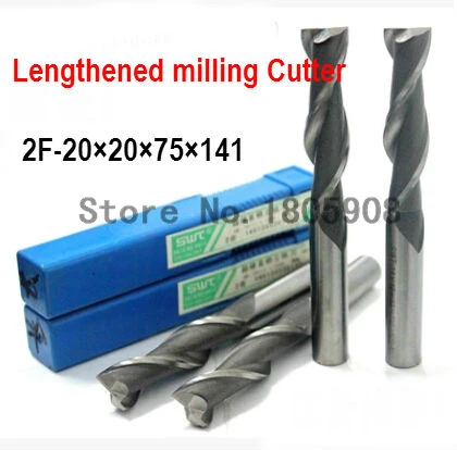 Free delivery 2 slot 2PCS M20.0 high speed steel straight shank vertical milling cutter milling cutter of end milling cutter