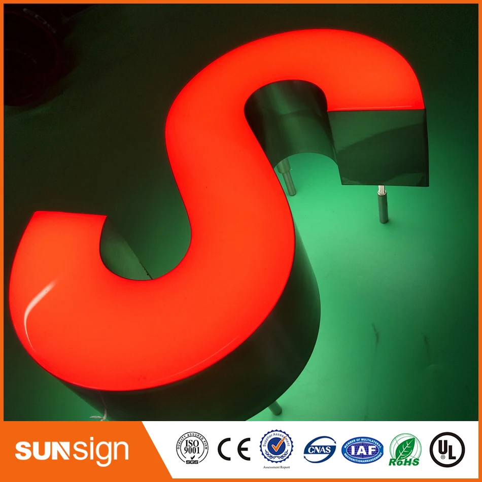 Winkel Venster Reclame Verlichte Led Brief