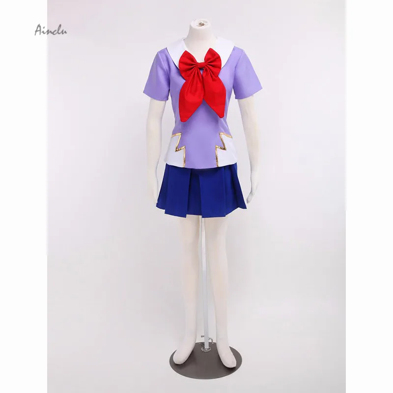 

Ainclu Customize for adults and kid FreeShipping The Future Diary Gasai Yuno Purple Cosplay Costume For Halloween Musical Party