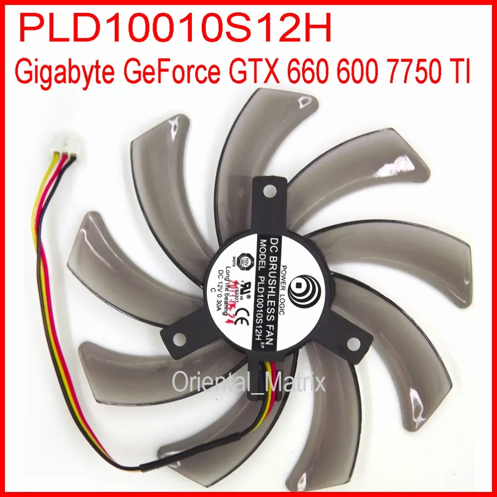 

PLD10010S12H 12V 0.30A 95mm VGA Fan For Gigabyte GeForce GTX660 GTX600 GTX7750 TI Graphics Card Cooling Fan 3Pin