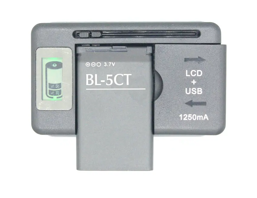 Ciszean 1050mAh BL-5CT BL 5CT BL5CT Replacement Battery + LCD Charger For Nokia 5220 5220XM C6-01 C3-01 C3-01m 6730 C5 6330