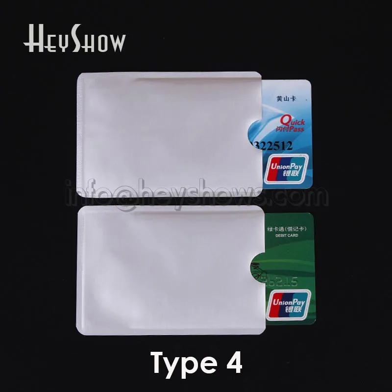 2000pcs RFID Card Holder Bank Secure Sleeves Aluminum Foil Shielding Bag ID Protector Anti-Scan Case Degaussing Proof