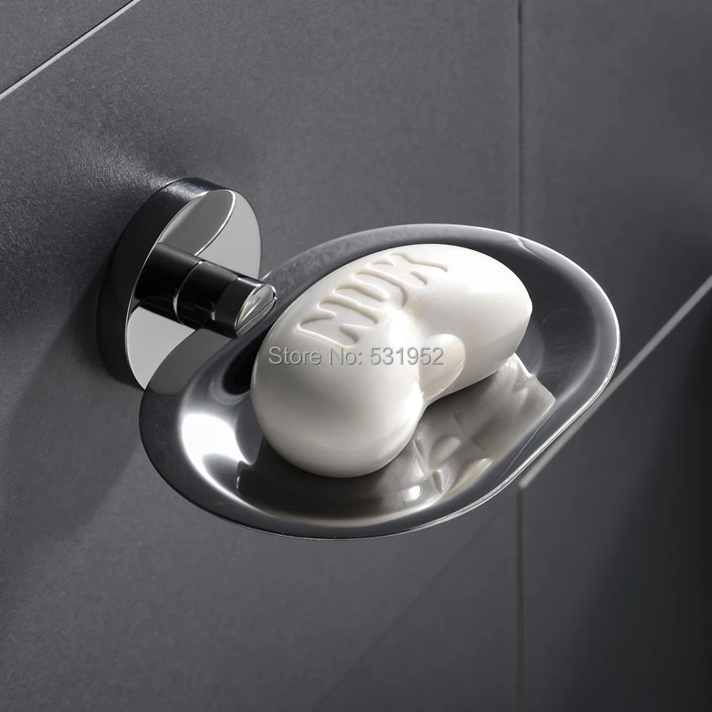 Hot Sale 304 Stainless Steel Soap Dishes Wall Mounted Shower Soap Holder  Soap Dish Basket Tray Rack Bathroom Accessories