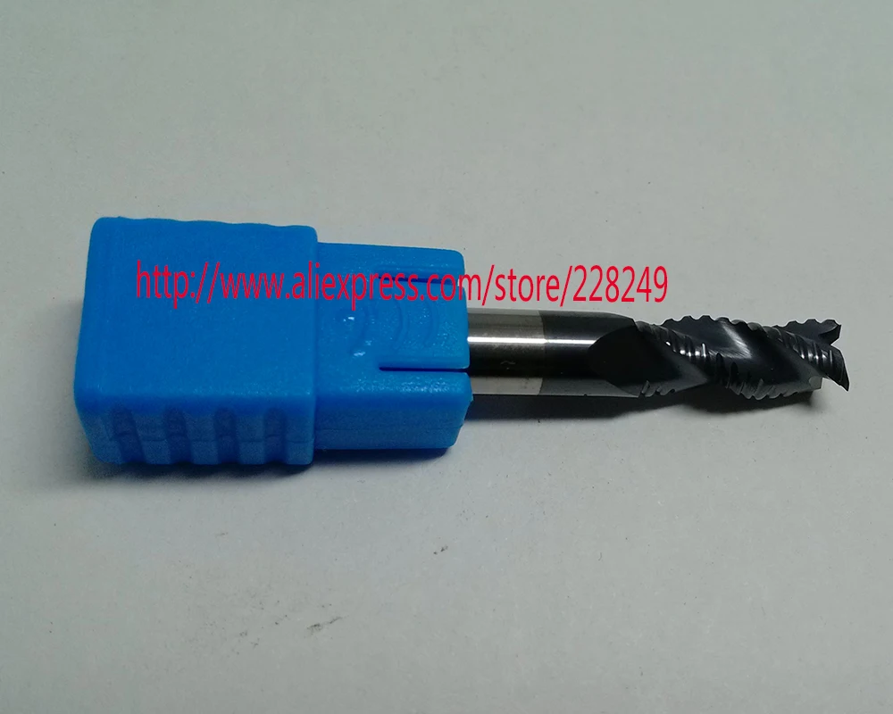 1 unidad D4 * 11 * D4 * 50 HRC45 3 flautas carburo de tungsteno sólido desbaste fresas finales para herramientas de fresado CNC