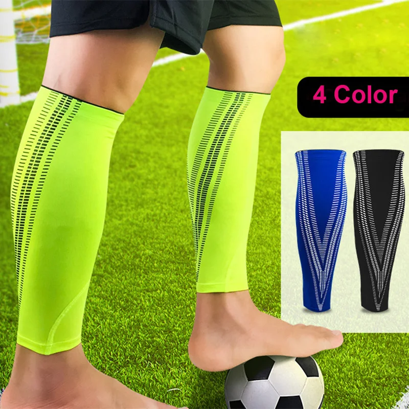 1Pair Sport Safety Football Shin Guard Basketball Calf Support Compression Muscle Socks Running Leg Sleeve Cycling Leg Warmers