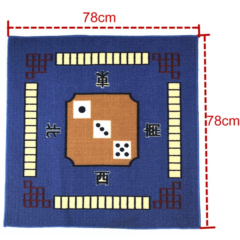 Alfombrilla multifuncional de alta calidad para el hogar, tapete grueso de póker mahjong, manteles de mesa mahjong, 4 colores opcionales