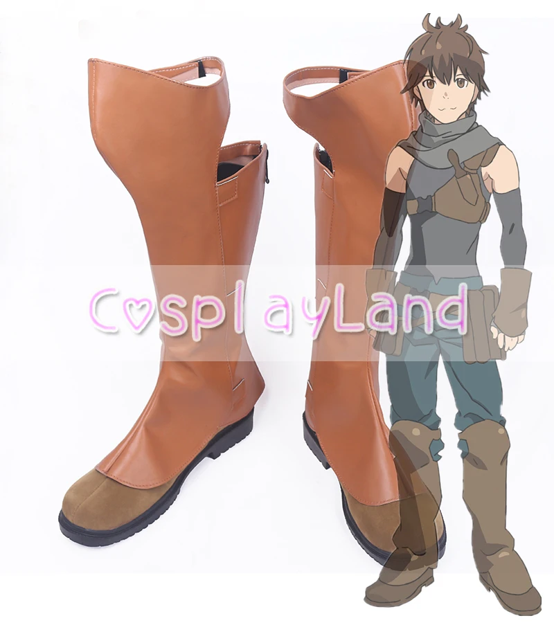 

Grimgar of Fantasy and Ash Haruhiro Cosplay Boots Shoes for Adult Men Shoes Costume Accessories Custom Made