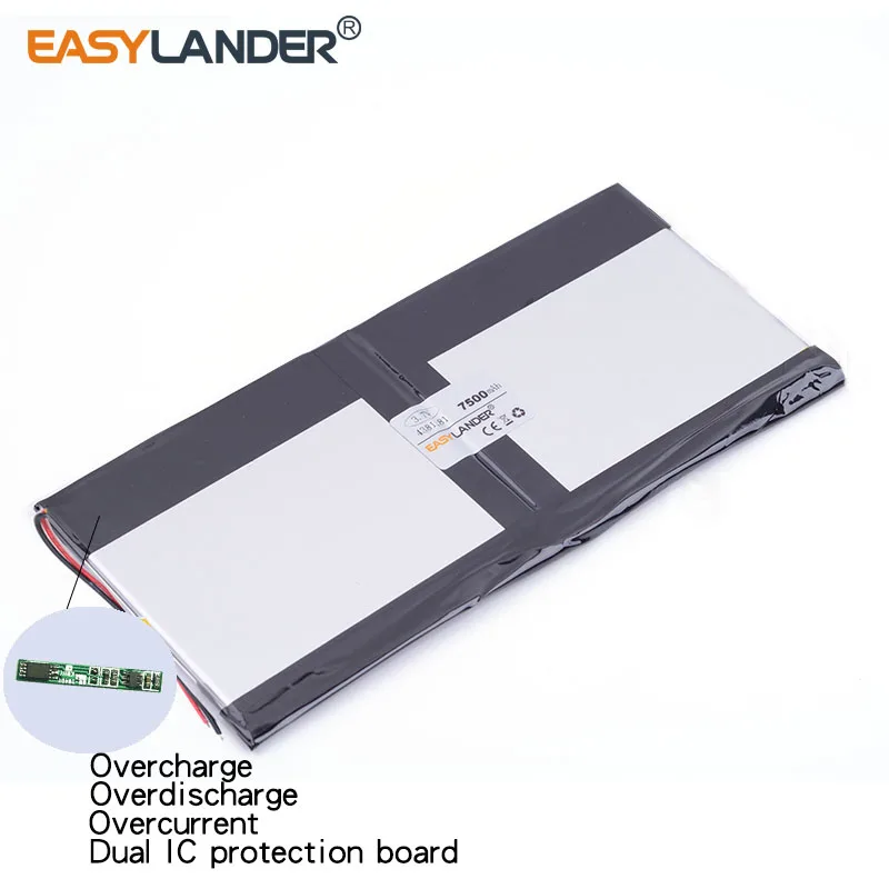 3 stücke/Lot 3,7 V 7500mAH SD 4318181 ( polymer lithium-ion/Li-Ion batterie) für tablet pc PIPO M9 pro 3g / max M9 quad core