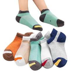 10 Pieces = 5 pairs / lot Children Socks Spring Summer Fashion Breathable Mesh Boys Socks Girls Socks 1- 12 Year Kids Socks