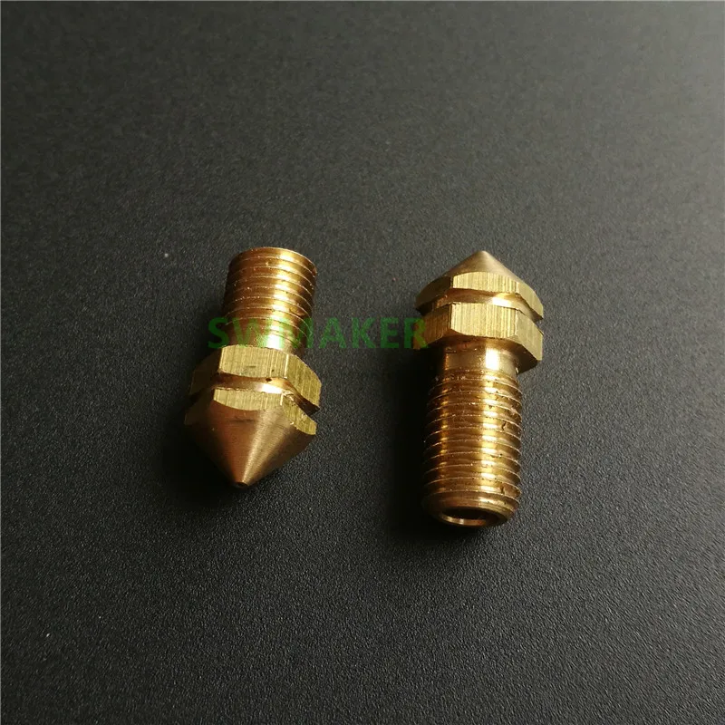 2pcs UM3 3D printer replacement brass nozzle 0.25mm/0.4mm/0.6mm/0.8mm  for Ultimaker3 spare parts 1.75mm/3.0mm filament