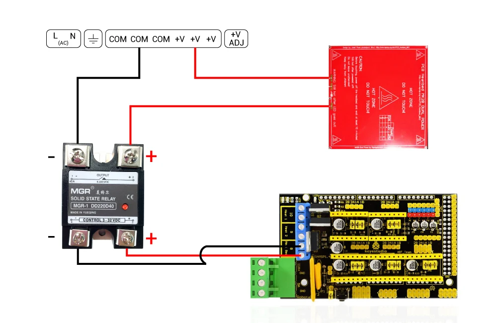 C 3D-Drucker Heizbett-Stromversorgungsmodul Hochstrom-SSR-KIT MOSFET Upgrade RAMPS 1.4 Reprap – Detail 8