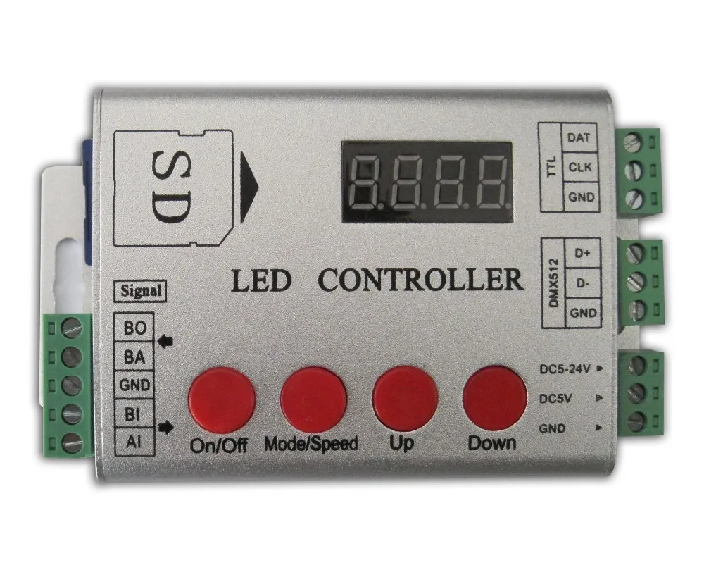 led RF pixel controller dimmer;SD card led controller;support dmx console(to select the programmes);APA102/WS2812B/WS2811/DMX512