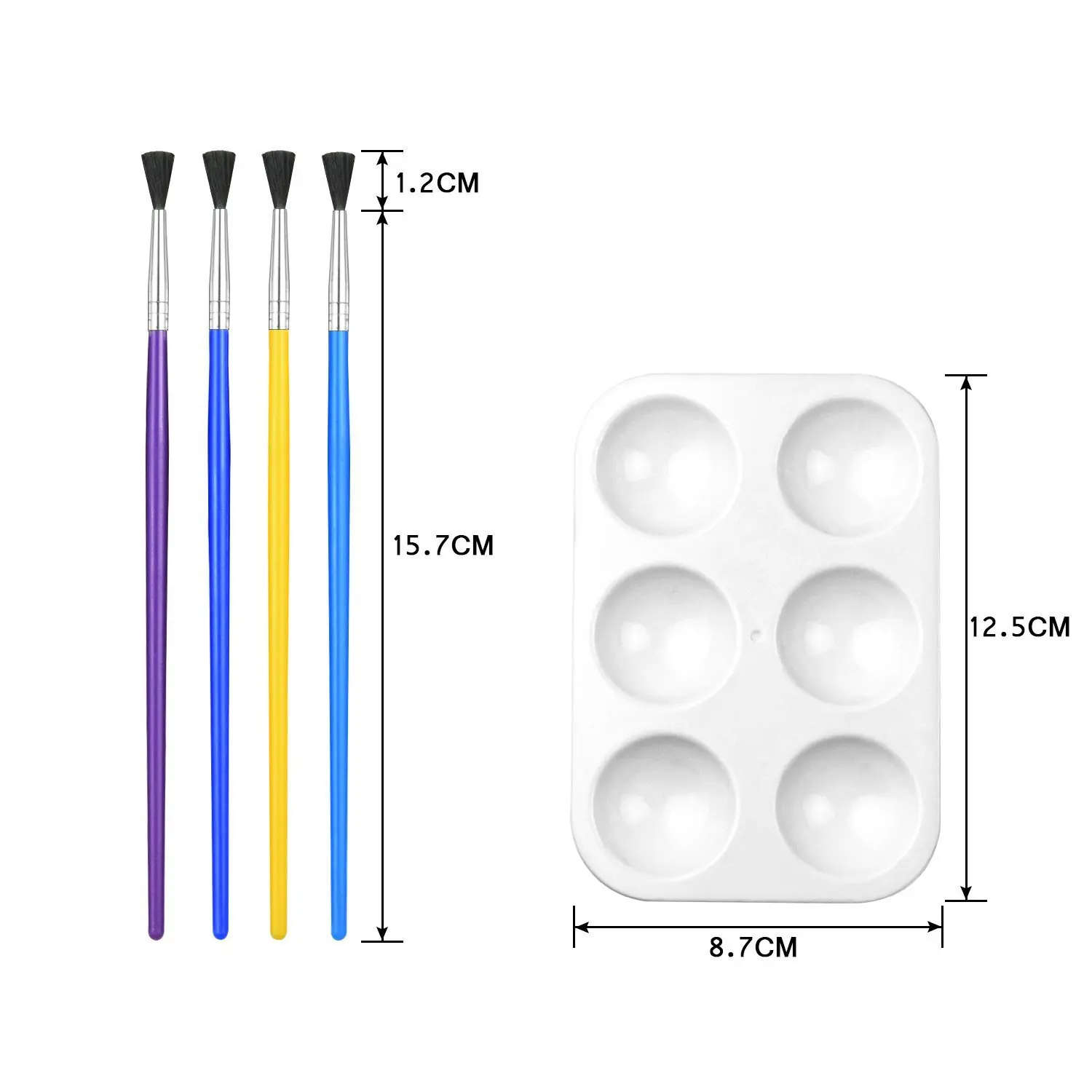 

Children's graffiti painting plastic watercolor Gouache Painting brush pigment pen palette 25 piece set Drawing Art Supplies