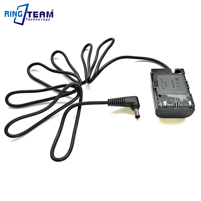 Crane2-acoplador de LP-E6 DC para cámara Canon, 5,0x3,0mm, ACK-E6, EOS, 5D, Mark II, III, IV, 5D2, 5D3, 5D4, 6D, 6D2, 7D, 7D2, 70D, 60D, 80D, 90D