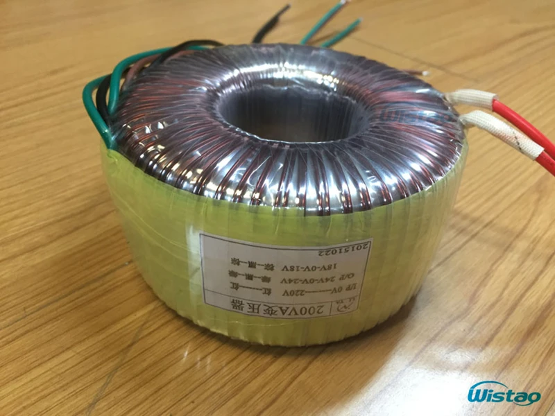 

IWISTAO 200W HIFI Amplifier Dedicated Toroidal Transformer Wire Dual 18V and Dual 24V Audio for your DIY Audio 105mm X 60mm