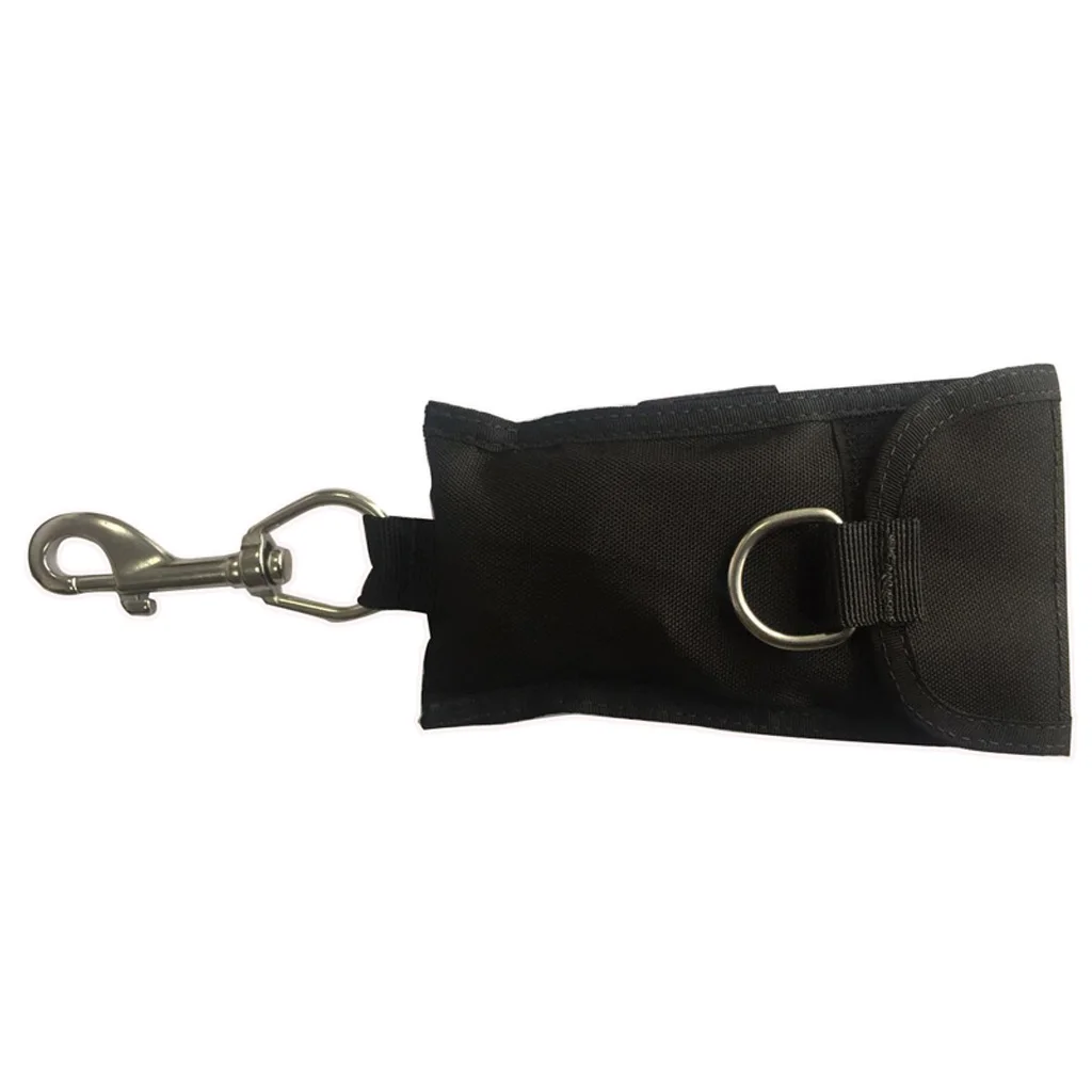 Scuba Diving Single Reef Drift Hook Webbing Bolt Clip & Storage Bag Scuba Cave Diving Current Bolt Snap Single Hook
