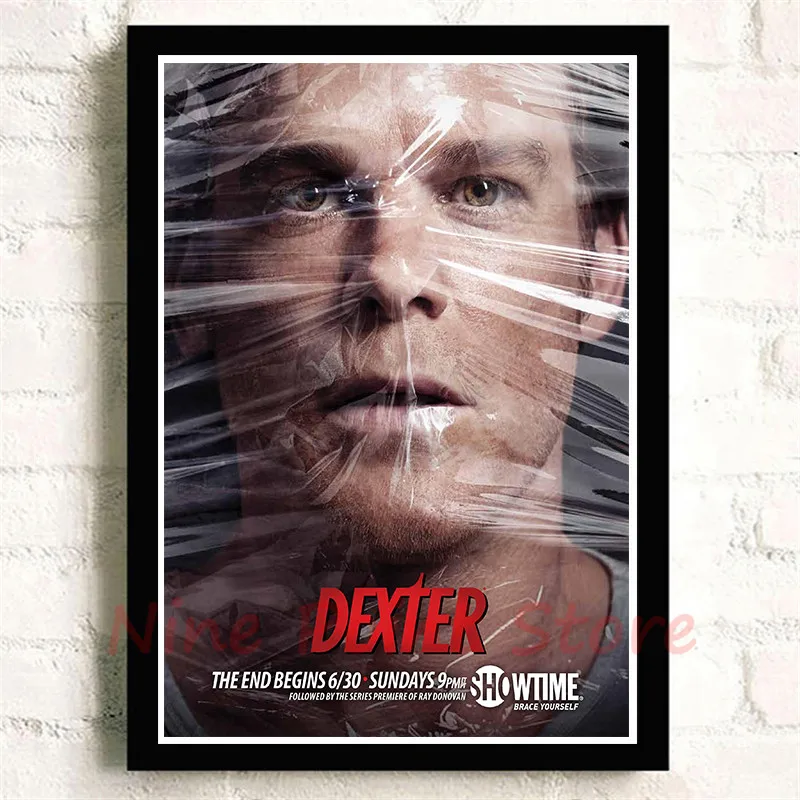 TV Series Dexter Coated paper Posters Wall Sticker For Home Room Frameless