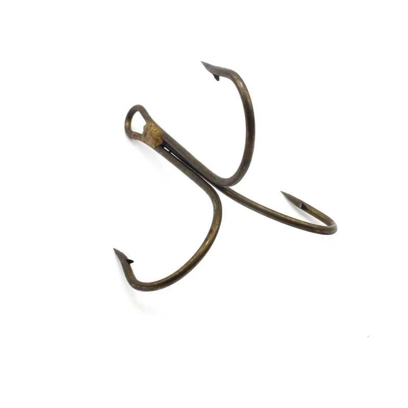 20pcs 12/0 14/0 model three anchors treble hook triple hook without feather naked barbed hook pike fishing tackle Free shipping