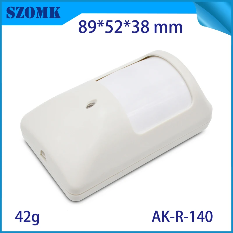 10 pcs, 89*52*38mm PIR IR motion sensor plastic enclosure with bracket plastic instrument housing for home security system