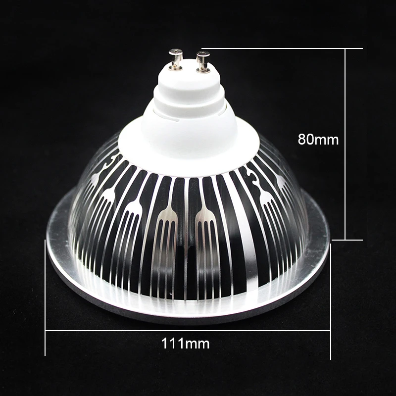 G53/GU10  ES111 QR111 AR111 LED 14W Spotlights 7*2w Lamp - Available in Warm, Natural, and Cool White, AC/DC 12V/AC85-265