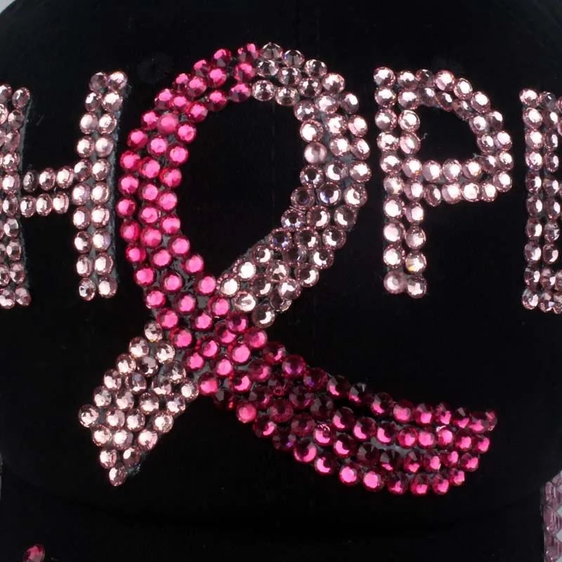 [YARBUU] brand new fashion high quality baseball caps for women Cotton Rhinestone Hat snapback cap with letter HOPE wholesale