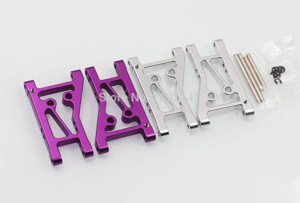 

GTBRacing Алюминиевый сплав с ЧПУ 1/10 Радиоуправляемый автомобиль HPI RS4 EVO 3, часть рычага задней подвески (серебристый/фиолетовый)