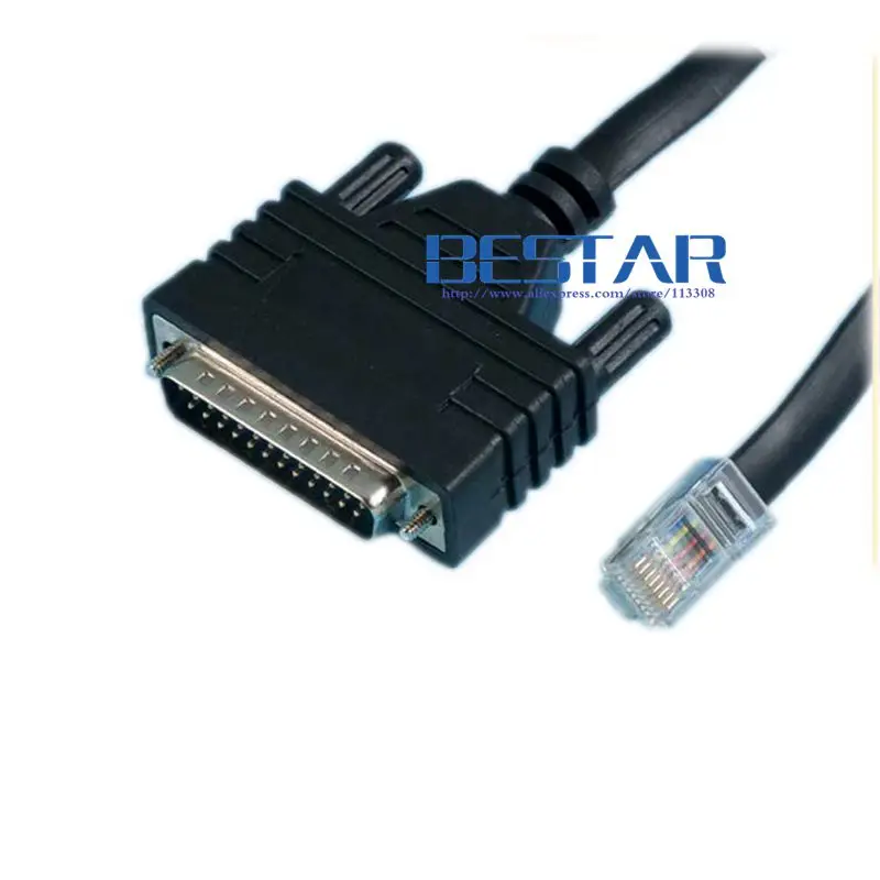 1.8เมตร6FT DB 25เพื่อRJ 45เราเตอร์เครือข่ายสายCAB-CONAUXคอนโซลสำหรับซิสโก้เราเตอร์RS232 DB25ชายrj45ชาย