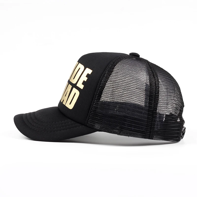 BRIDE Wedding Baseball Cap Gold Print Mesh Hat Women Party Brand Bachelor Club Team BRIDE SQUAD Snapback Caps Beach Casquette