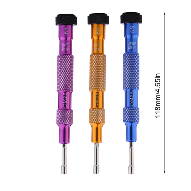 2.5mm Inner Hexagon Precision Screwdriver Metal Socket Driver for iPhone 6S Motherboard Hex Screw Opening Repair Hand Tools