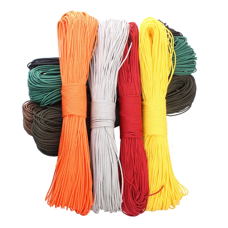 2mm Paracord One Stand Mil Spec Core 50Meters Outdoor Survival Parachute Cord Lanyard