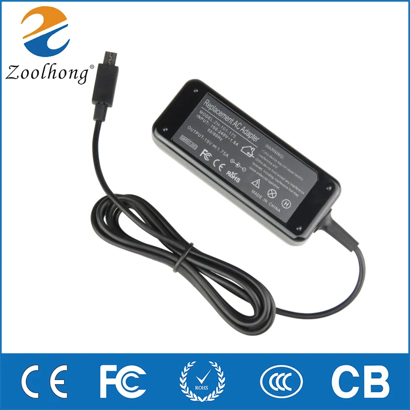 19V 1.75A 33W Micro-USB AC Laptop Adapter Power Charger For Asus Eeebook X205T X205TA E202 E202SA E205SA TP200S A3050 C201