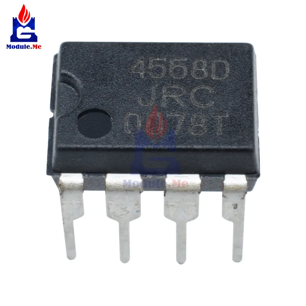 50PCS/Lot IC Chips JRC4558 4558 4558D JRC4558D DIP-8 Original Integrate Circuits