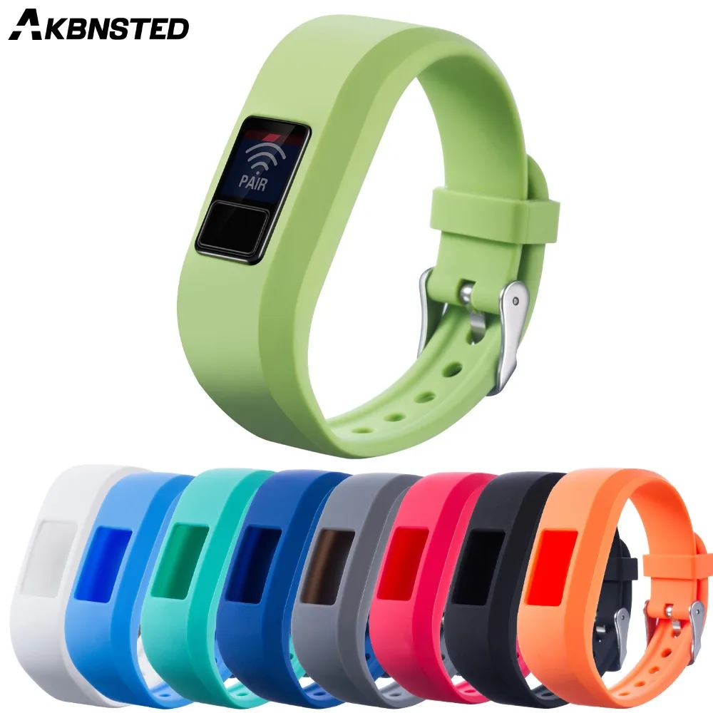 AKBNSTED Weiche Ersatz Sport Silikon Armband Strap Für Garmin VivoFit JR/JR2 Sport Smartwatch Aktivität Tracker Zubehör