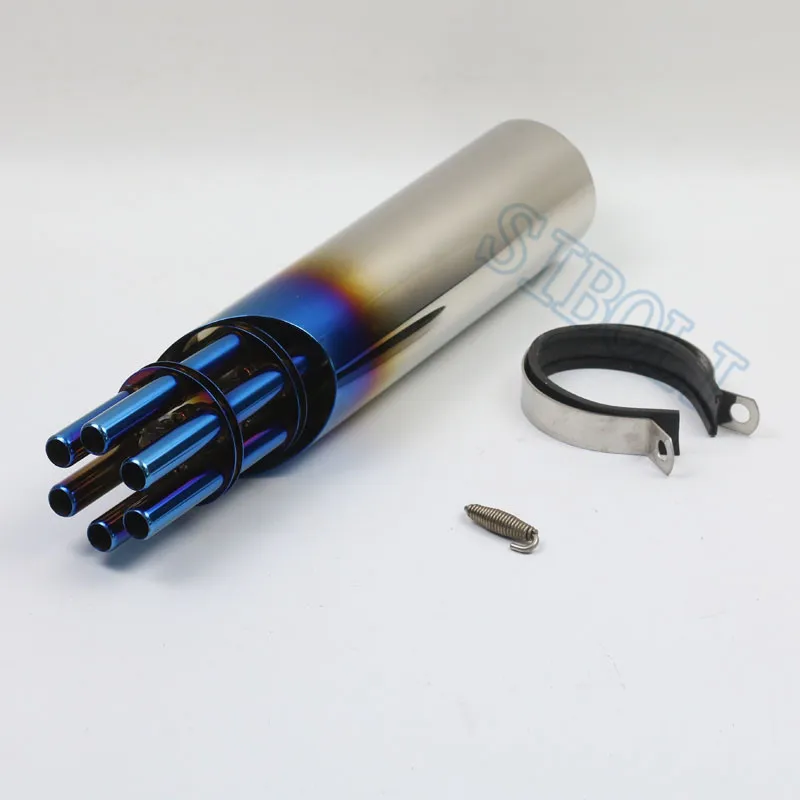 Rotating Gatling Gun Style Exhaust Muffler Motorcycle For Honda  Rebel G310R CB150R YZF-R15 ER6N 150CC 125CC