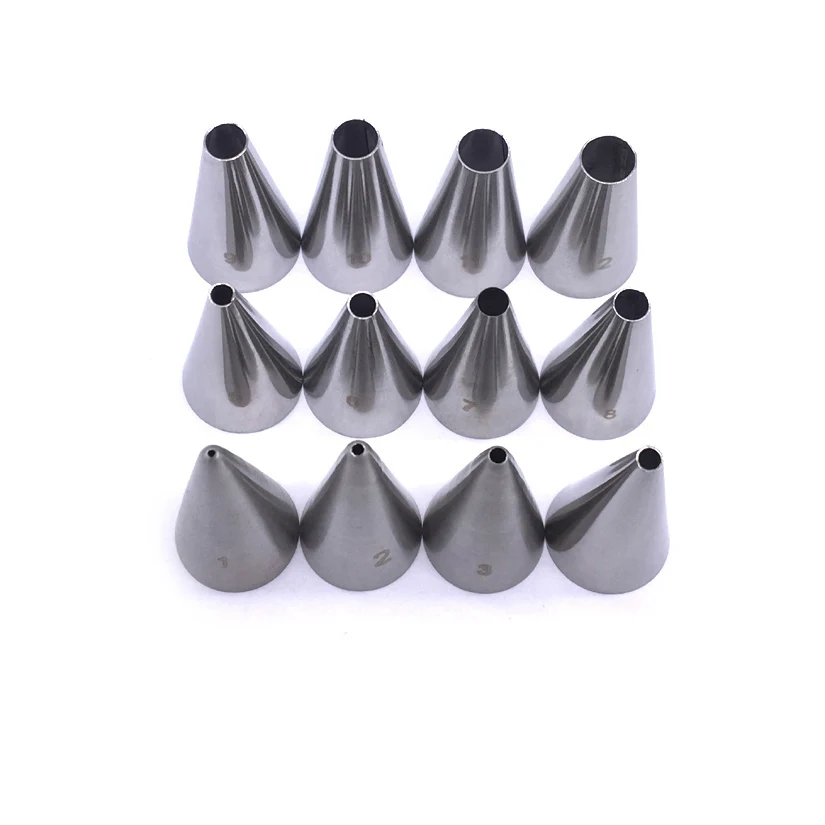 Small Round Tips Cream Cupcake Pastry Nozzles Fondant Cake Decorating Icing Piping Tips Baking Tools