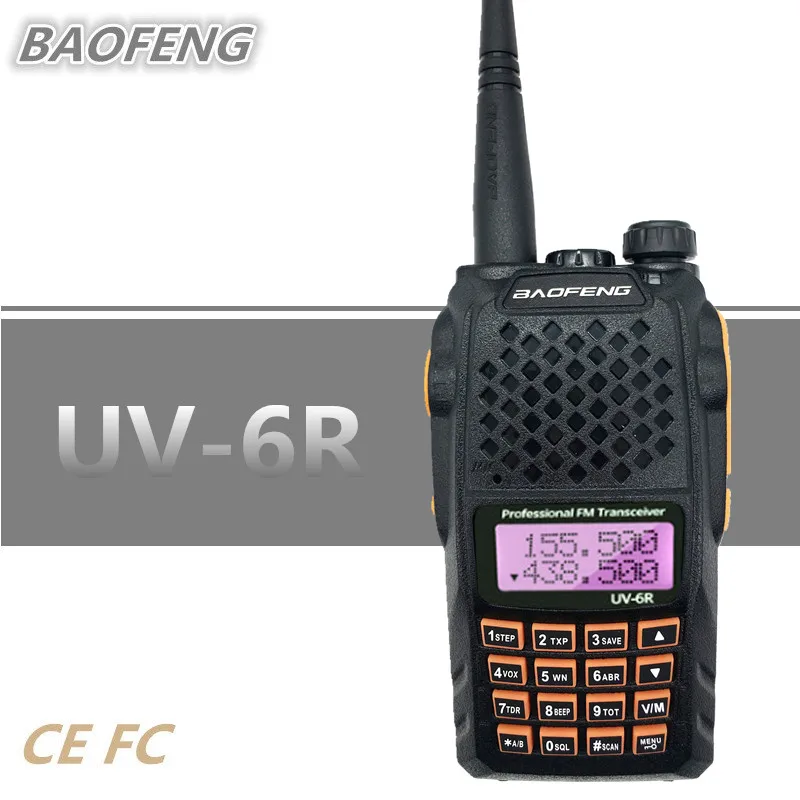 

BAOFENG UV-6R 7W High Power Walkie Talkie FM VOX Function Portable CB Radio Station Amateur VHF UHF HF Mobile Transceiver