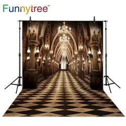 Funnytree photographic background palace church vintage chandelier lattice photography backdrops photophone photo photocall