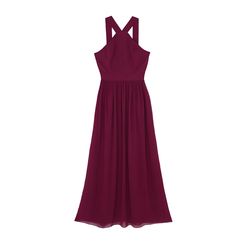 Robe longue de soirée pour femmes, Sexy, longueur au sol, Club, été, dos nu, à bandes, Maxi, demoiselle d'honneur, style Boho