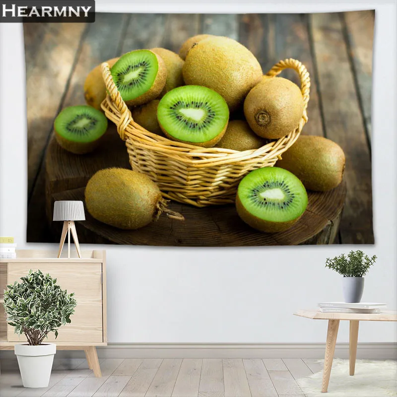 Custom Kiwifruit Wall Tapestry Home Decorations Wall Hanging Forest Tapestries For Bedroom 130x150CM,140x250CM