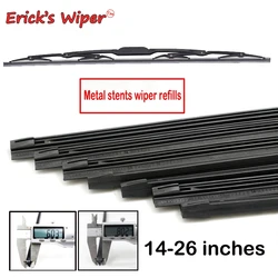 2Pcs Auto Voertuig Insert Zachte Rubber Strip Refill Voor Metalen Frame U-Haak Wisserbladen Voorruit 6mm 8Mm 14 