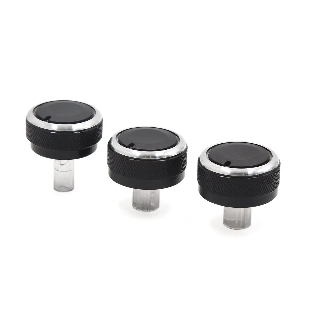 Uxcell 3Pcs Black Air Conditioning Heater Panel Control Switch Knob for Mazda 2