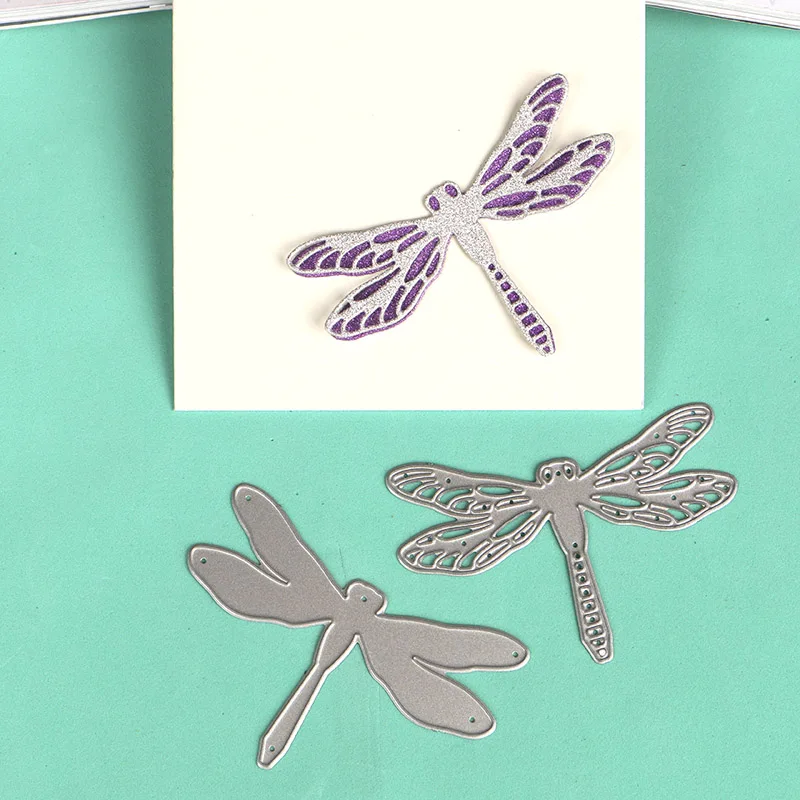 DUOFEN METAL CUTTING DIES S18082312 dragonflies set embossing stencil DIY Scrapbook Paper Album 2018 new