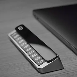 Car Temporary Parking Card Phone Number Plate Slide Cover Parking Card Telephone Park Stop In Automobile Accessories