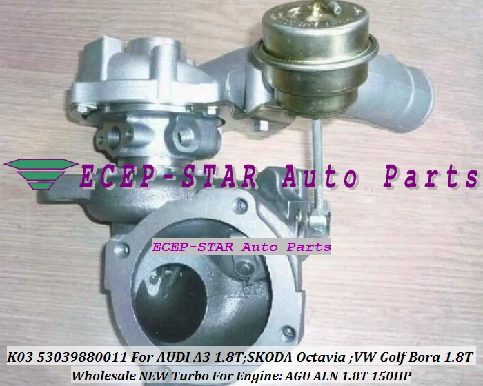 Free Ship Turbo K03 11 53039700011 53039700044 06A145703B 06A145703G For AUDI A3 Octavia 1.8T for VW Golf Bora 01- AGU ALN 1.8L