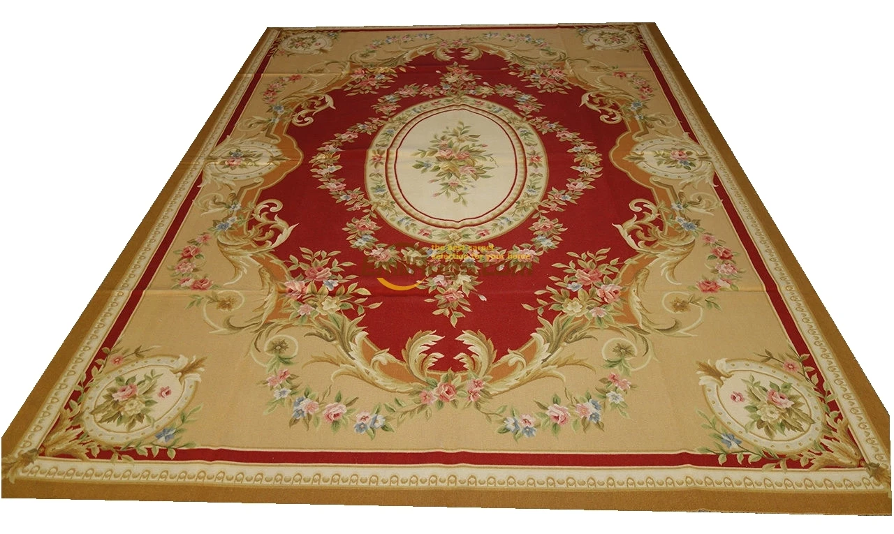 531-r 9x12 So Beautiful Handmade French Aubusson Rug gc8aubyg13