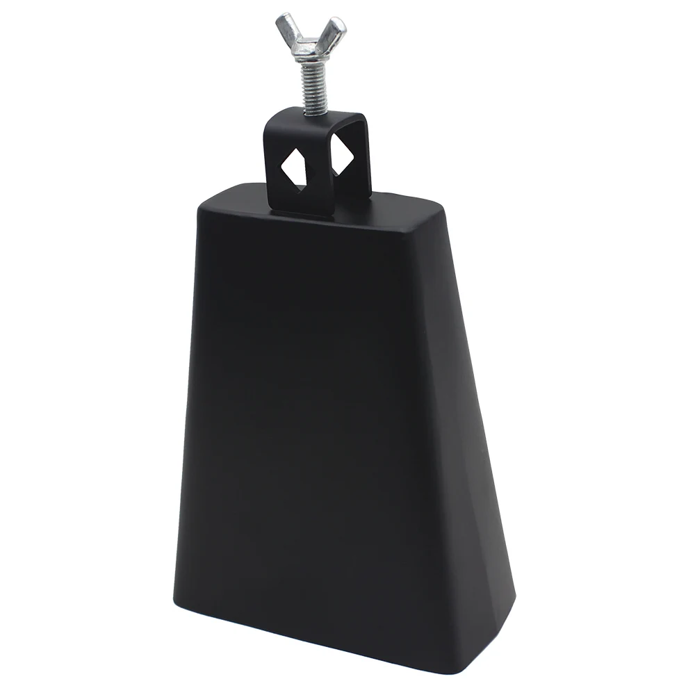 

6 Inch Steel construction Black Metal Cattlebell Cowbell Personalized Brass Cattle Cow Bell Percussion Instrument