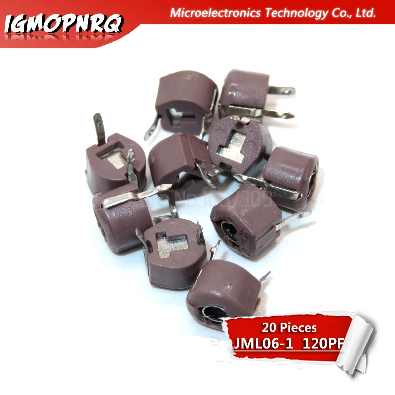 20pcs 120P 120PF 6mm JML06-1 DIP trimmer Adjustable capacitor