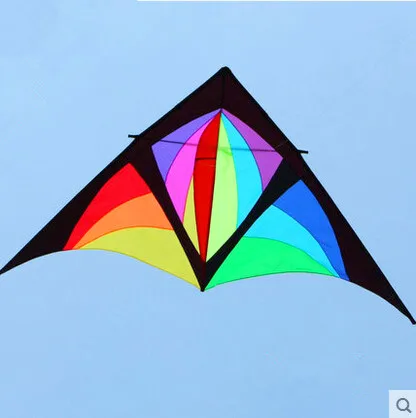 New High Quality  Multi-color  168 inch  5Square Power Delta Kite  With Handle Line Good Flying